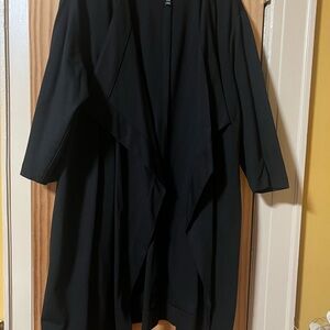 Lane Bryant Classic ponte Black 3/4 Cardigan
